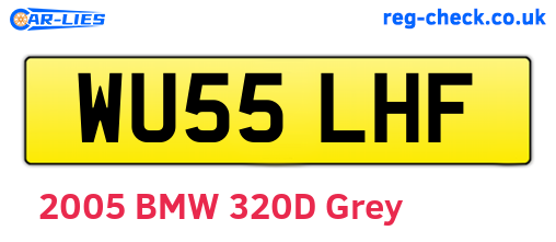 WU55LHF are the vehicle registration plates.