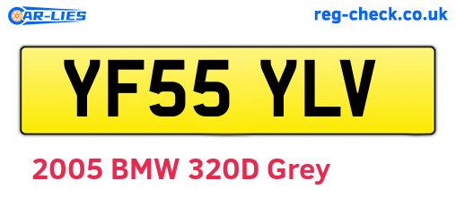 YF55YLV are the vehicle registration plates.