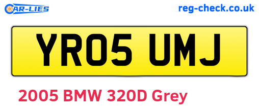 YR05UMJ are the vehicle registration plates.