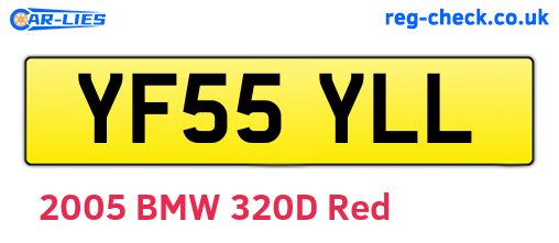 YF55YLL are the vehicle registration plates.