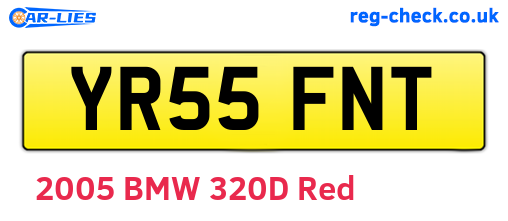 YR55FNT are the vehicle registration plates.