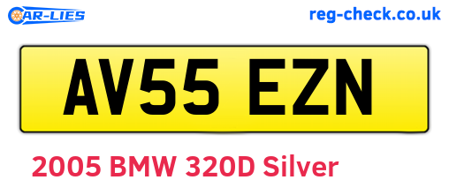 AV55EZN are the vehicle registration plates.