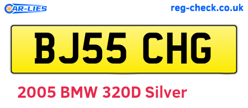 BJ55CHG are the vehicle registration plates.