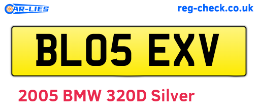 BL05EXV are the vehicle registration plates.