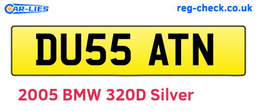 DU55ATN are the vehicle registration plates.