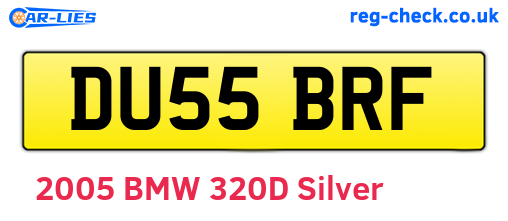 DU55BRF are the vehicle registration plates.