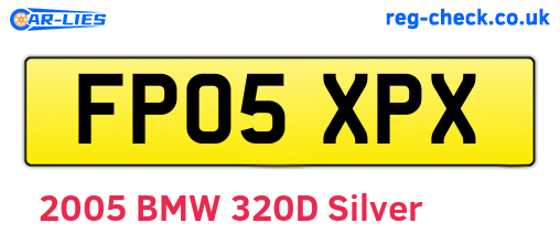 FP05XPX are the vehicle registration plates.