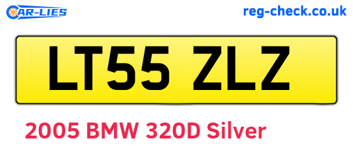 LT55ZLZ are the vehicle registration plates.