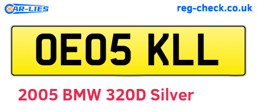 OE05KLL are the vehicle registration plates.