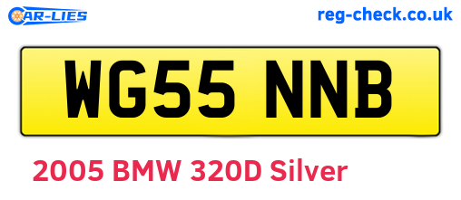 WG55NNB are the vehicle registration plates.