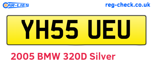 YH55UEU are the vehicle registration plates.