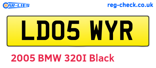 LD05WYR are the vehicle registration plates.