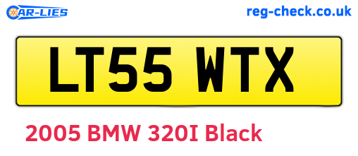 LT55WTX are the vehicle registration plates.