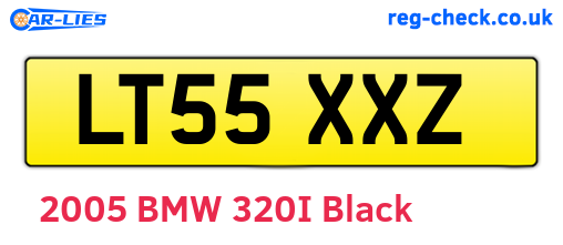 LT55XXZ are the vehicle registration plates.