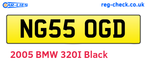 NG55OGD are the vehicle registration plates.