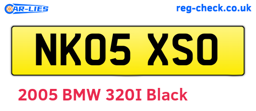 NK05XSO are the vehicle registration plates.