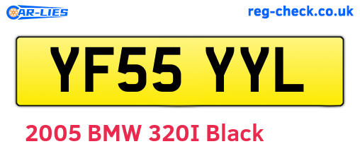 YF55YYL are the vehicle registration plates.