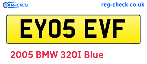 EY05EVF are the vehicle registration plates.