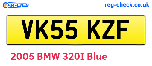 VK55KZF are the vehicle registration plates.