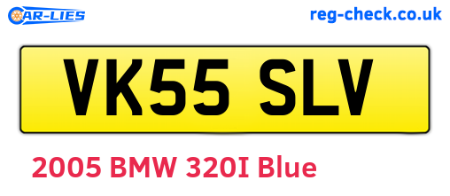 VK55SLV are the vehicle registration plates.