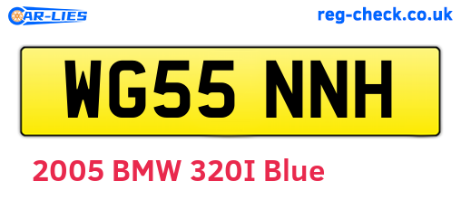 WG55NNH are the vehicle registration plates.