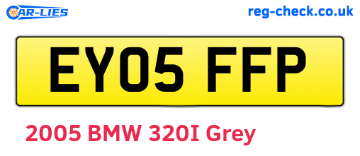 EY05FFP are the vehicle registration plates.