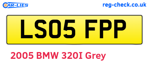 LS05FPP are the vehicle registration plates.