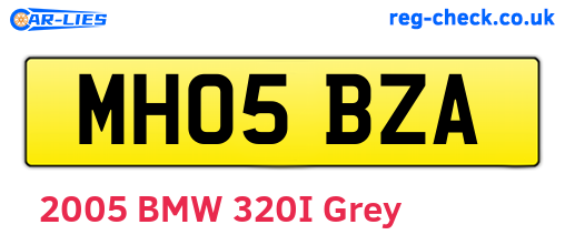 MH05BZA are the vehicle registration plates.