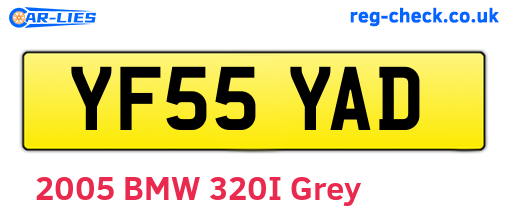 YF55YAD are the vehicle registration plates.