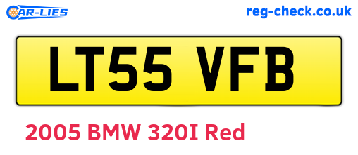 LT55VFB are the vehicle registration plates.