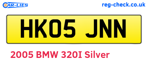 HK05JNN are the vehicle registration plates.
