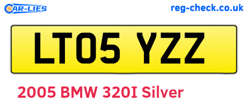 LT05YZZ are the vehicle registration plates.