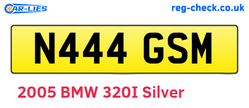 N444GSM are the vehicle registration plates.