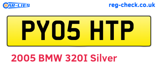 PY05HTP are the vehicle registration plates.