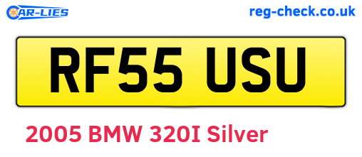 RF55USU are the vehicle registration plates.