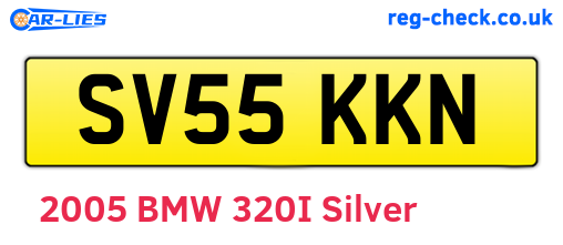 SV55KKN are the vehicle registration plates.