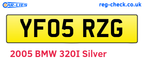 YF05RZG are the vehicle registration plates.