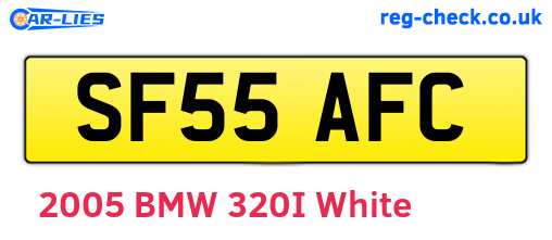 SF55AFC are the vehicle registration plates.
