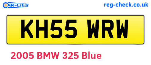 KH55WRW are the vehicle registration plates.