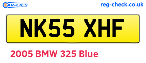 NK55XHF are the vehicle registration plates.