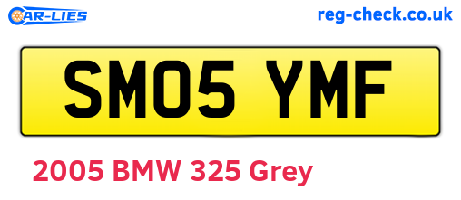 SM05YMF are the vehicle registration plates.
