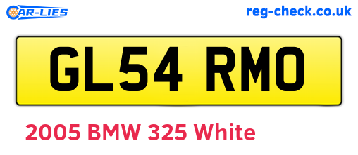 GL54RMO are the vehicle registration plates.