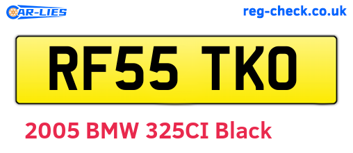RF55TKO are the vehicle registration plates.