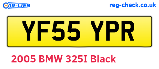 YF55YPR are the vehicle registration plates.