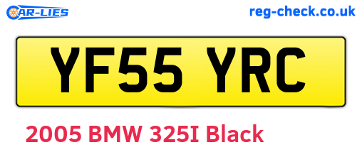 YF55YRC are the vehicle registration plates.