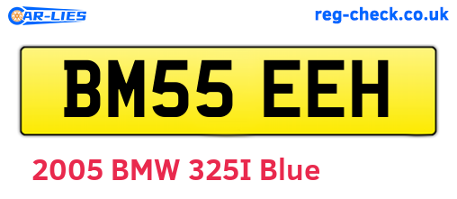 BM55EEH are the vehicle registration plates.