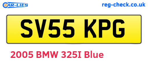 SV55KPG are the vehicle registration plates.