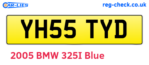 YH55TYD are the vehicle registration plates.