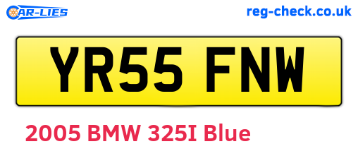 YR55FNW are the vehicle registration plates.