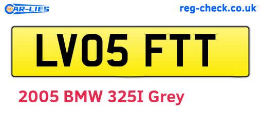 LV05FTT are the vehicle registration plates.
